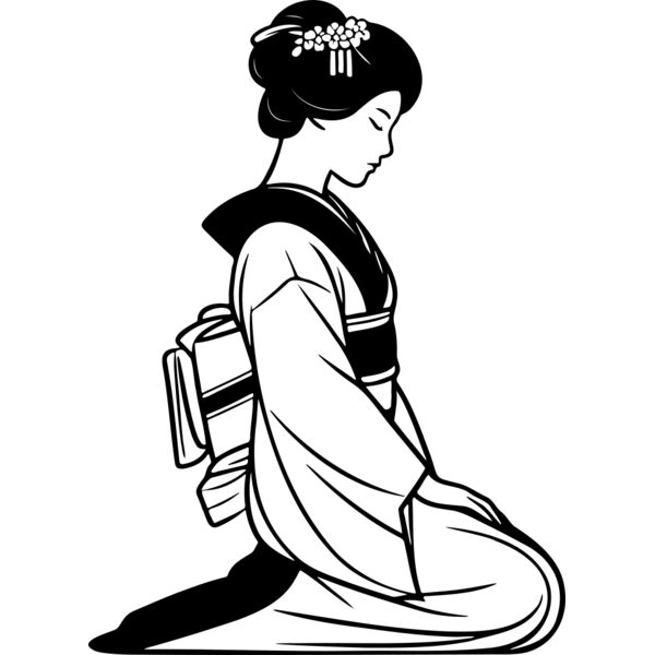 Kimono Geishas Art Thumbnail
